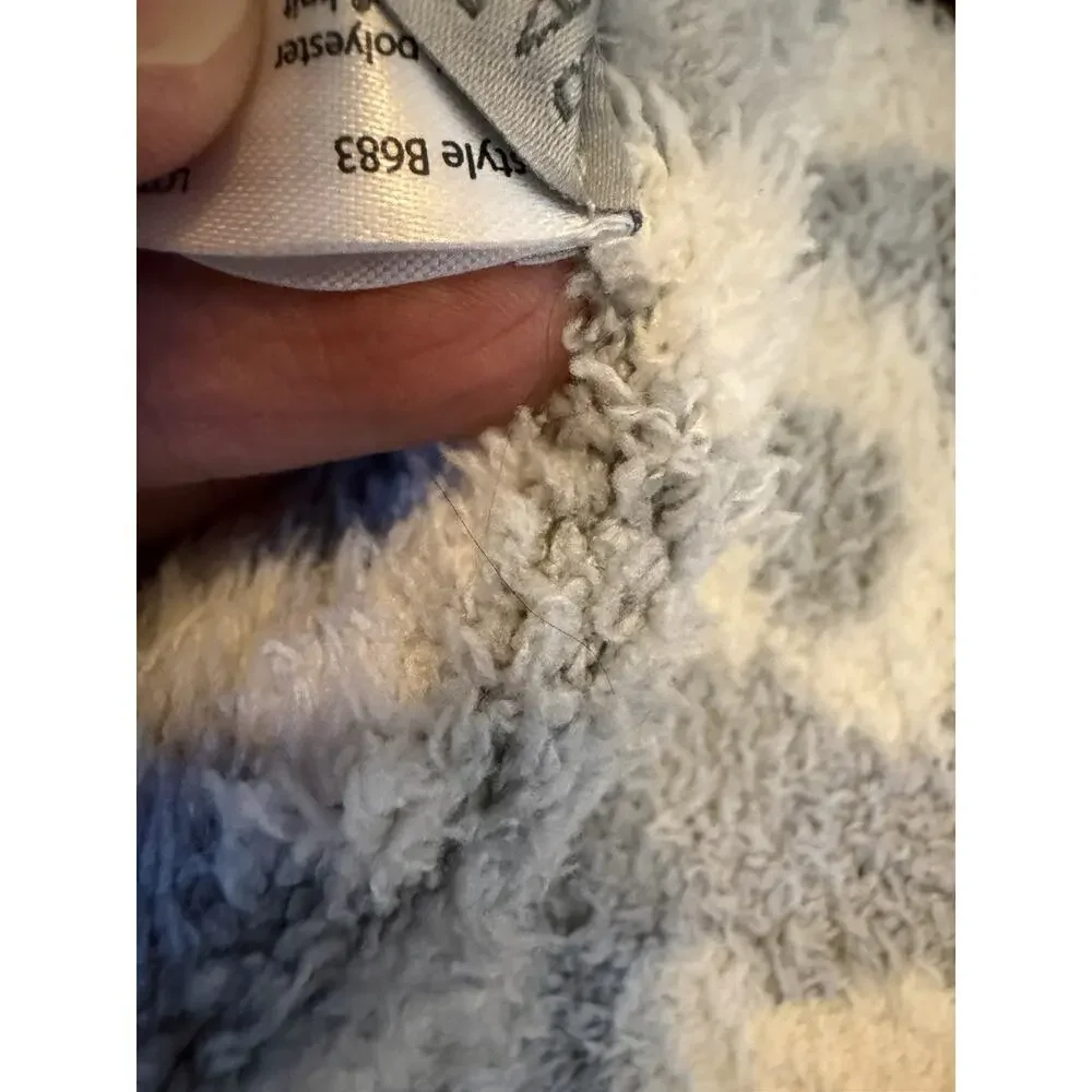 Barefoot Dreams CozyChic® Barefoot In The Wild Baby Blanket Ocean/cream NWT